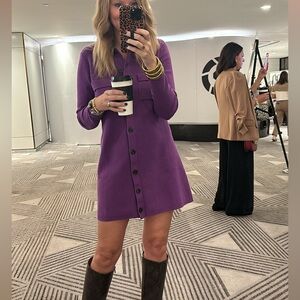 LOFT Purple Mini Dress